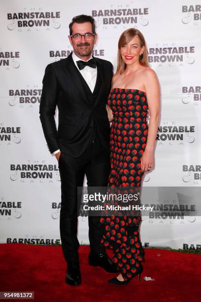 Ty Burrell and Holly Burrell appears at the Barnstable Brown Gala on May 4, 2018 in Louisville, Kentucky.