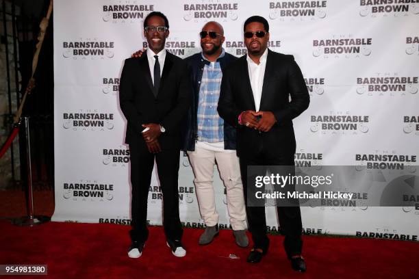 Shawn Stockman, Wanna Morris and Nathan Morris of Boyz II Men appears at the Barnstable Brown Gala on May 4, 2018 in Louisville, Kentucky.