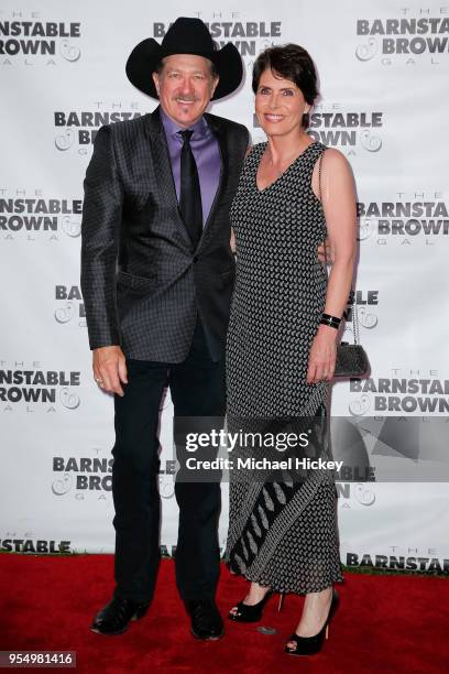 Kix Brooks and his wife Barbara Brooks appear at the Barnstable Brown Gala on May 4, 2018 in Louisville, Kentucky.