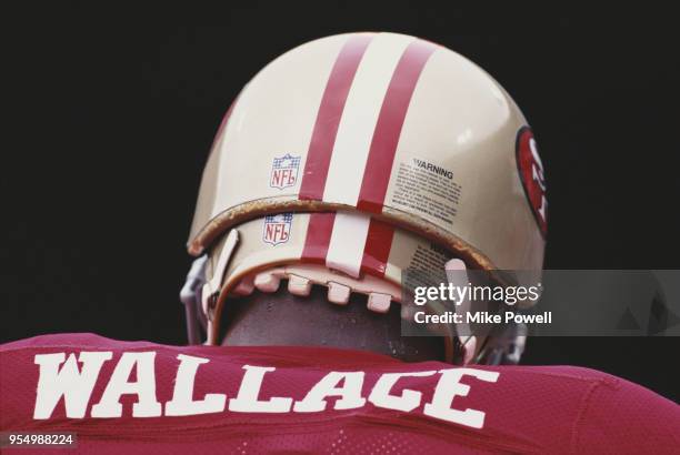 Steve Wallace, Guard for the San Francisco 49ers during the National Football Conference West game against the Atlanta Falcons on 10 September 1995...