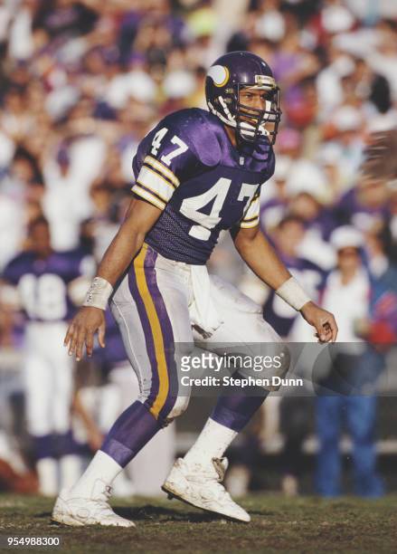 Joey Browner, Defensive Back for the Minnesota Vikings during the National Football Conference East game against the Phoenix Cardinals on 27 October...