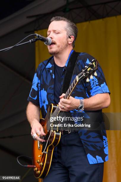 Jason Isbell performs at Fair Grounds Race Course on May 4, 2018 in New Orleans, Louisiana.