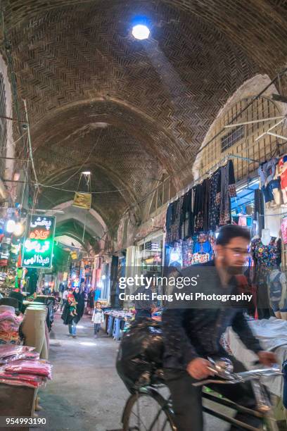 grand bazaar, isfahan, iran - emam khomeini square stock pictures, royalty-free photos & images