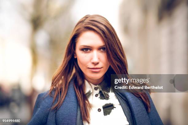 Portrait of Landiana Cerciu during Paris Fashion Week Womenswear Fall/Winter 2018/2019, on March 2, 2018 in Paris, France.