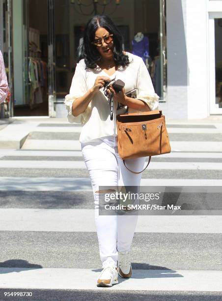 Cookie Johnson is seen on May 4, 2018 in Los Angeles, CA.