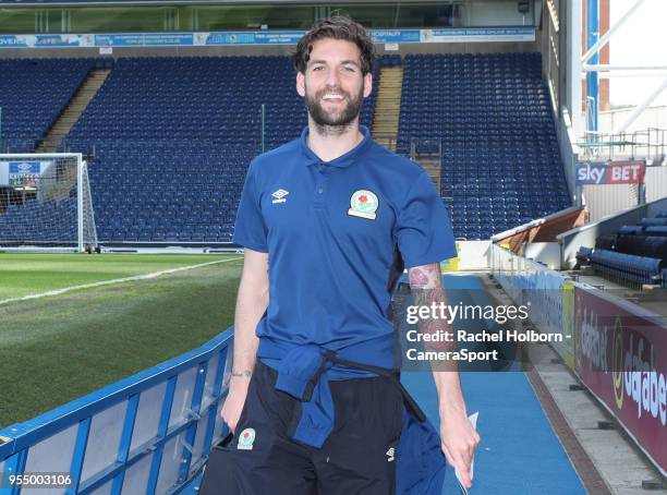 Blackburn Rovers' Charlie Mulgrew arrives at the groundduring the Sky Bet League One match between Blackburn Rovers and Oxford United at Ewood Park...