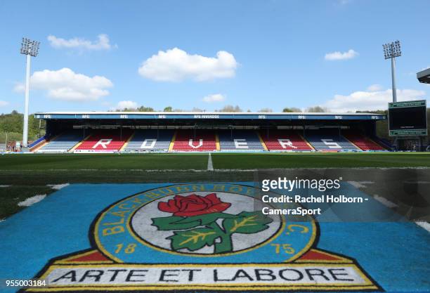Blackburn Rovers ground view during the Sky Bet League One match between Blackburn Rovers and Oxford United at Ewood Park on May 5, 2018 in...
