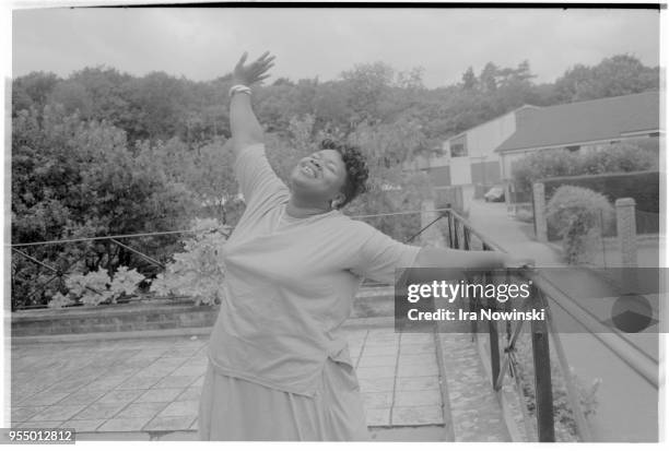 Marietta simpson outside glyndebourne opera house, Marietta Simpson, who plays Maria in the Glyndebourne Festival Opera's production of Porgy and...