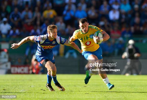 Jesse Kriel of the Bulls during the Super Rugby match between DHL Stormers and Vodacom Bulls at DHL Newlands Stadium on May 05, 2018 in Cape Town,...