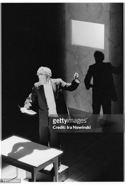 The electrification of the soviet union, Henry Herford performs in a dress rehearsal as Boris Pasternak in the opera The Electrification of the...