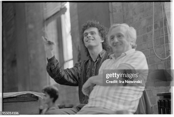 Directora and conducter pleased with rehearsal, Musical rehearsal for the opera L'Enfant et les sortileges. Composer: Maurice Ravel Glyndebourne,...