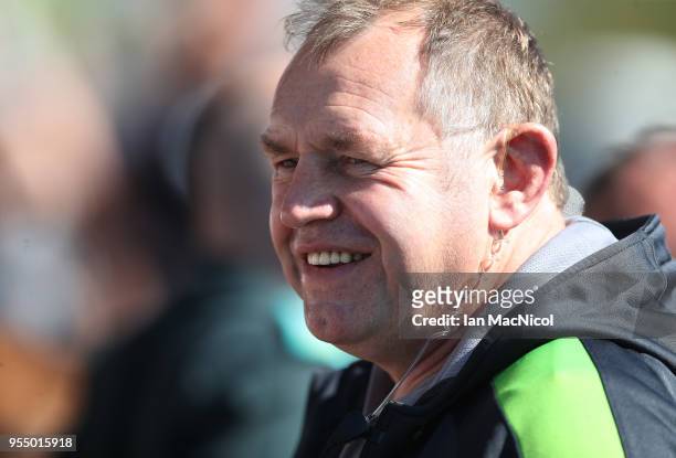 Newcastle Falcons Director of Rugby Dean Richards is seen during the Aviva Premiership match between Newcastle Falcons and Wasps at Kingston Park on...