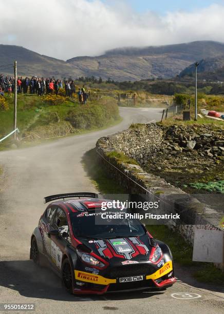 Killarney , Ireland - 5 May 2018; Jonathan Greer and Kirsty Riddick in a during Day One of the 2018 Cartell.ie Rally of the Lakes, at Special Stage 8...