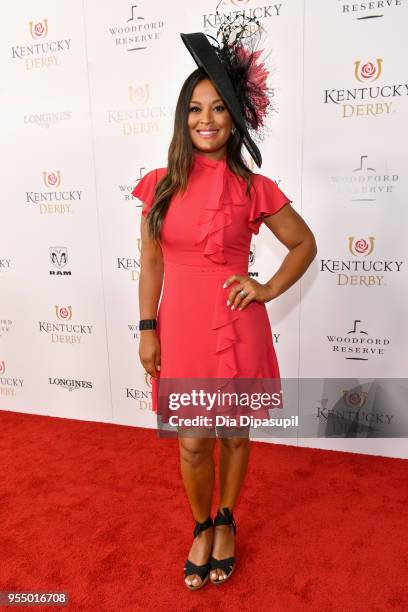 Professional boxer Laila Ali attends Kentucky Derby 144 on May 5, 2018 in Louisville, Kentucky.