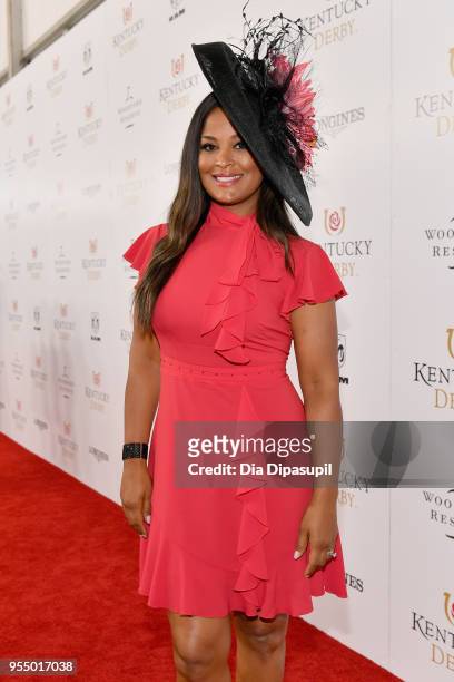 Professional boxer Laila Ali attends Kentucky Derby 144 on May 5, 2018 in Louisville, Kentucky.