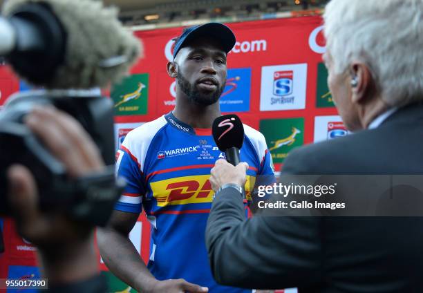 Siya Kolisi of the Stormers after the Super Rugby match between DHL Stormers and Vodacom Bulls at DHL Newlands Stadium on May 05, 2018 in Cape Town,...