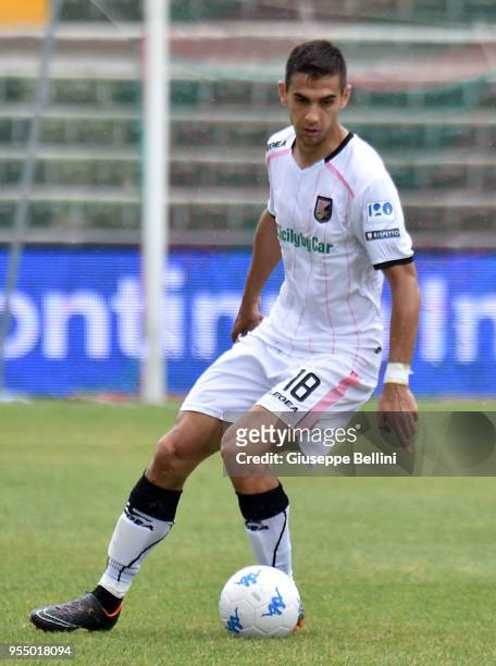 Ivaylo Chochev of US Città di Palermo in action during the serie B match between Ternana Calcio and US Citta di Palermo at Stadio Libero Liberati on...