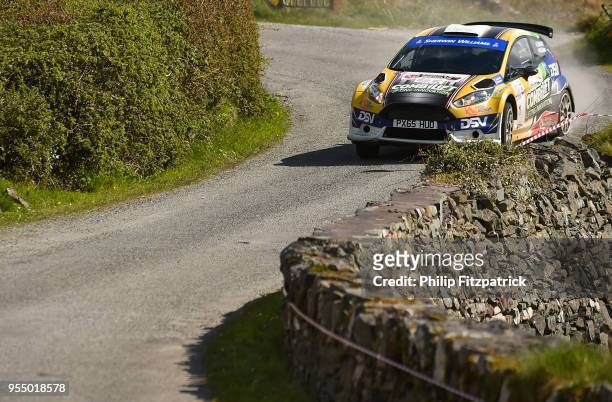 Killarney , Ireland - 5 May 2018; Sam Moffett and Noel O'Sullivan in a during Day One of the 2018 Cartell.ie Rally of the Lakes, at Special Stage 8...