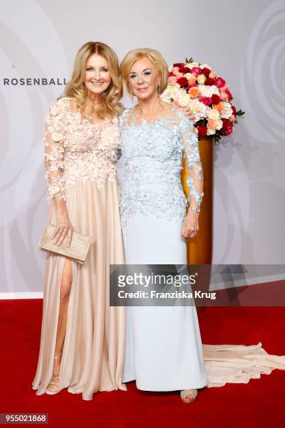 Frauke Ludowig and Liz Mohn attend the Rosenball charity event at Hotel Intercontinental on May 5, 2018 in Berlin, Germany.