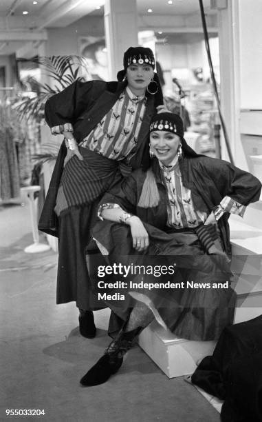 Brown Thomas Spring/Summer fashion show at Grafton Street, circa March 1987 .