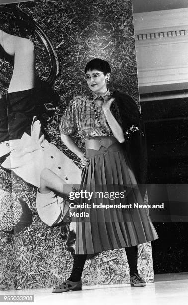 Brown Thomas Spring/Summer fashion show at Grafton Street, circa March 1987 .