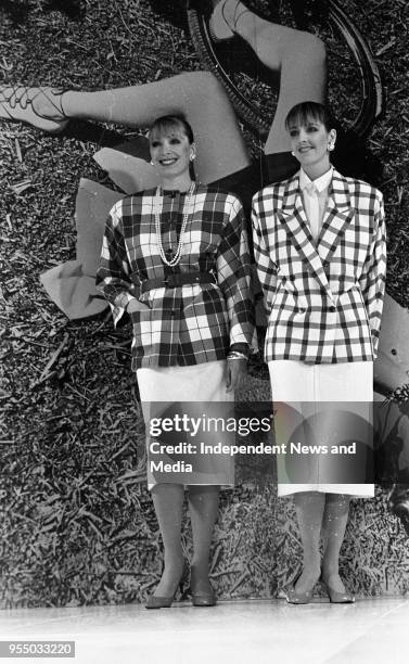 Brown Thomas Spring/Summer fashion show at Grafton Street, circa March 1987 .