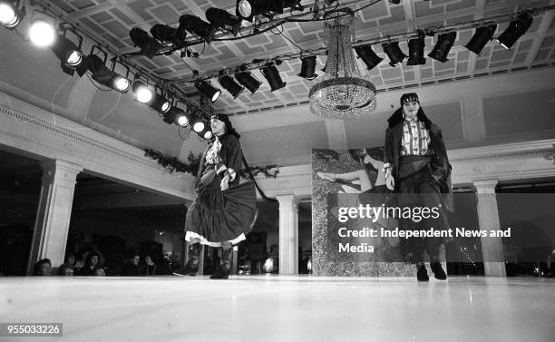 Brown Thomas Spring/Summer fashion show at Grafton Street, circa March 1987 .