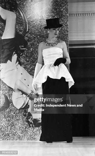 Brown Thomas Spring/Summer fashion show at Grafton Street, circa March 1987 .