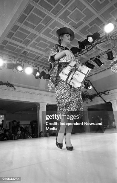 Brown Thomas Spring/Summer fashion show at Grafton Street, circa March 1987 .