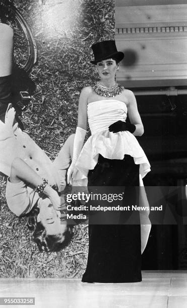 Brown Thomas Spring/Summer fashion show at Grafton Street, circa March 1987 .