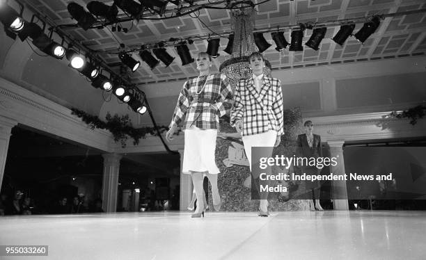 Brown Thomas Spring/Summer fashion show at Grafton Street, circa March 1987 .