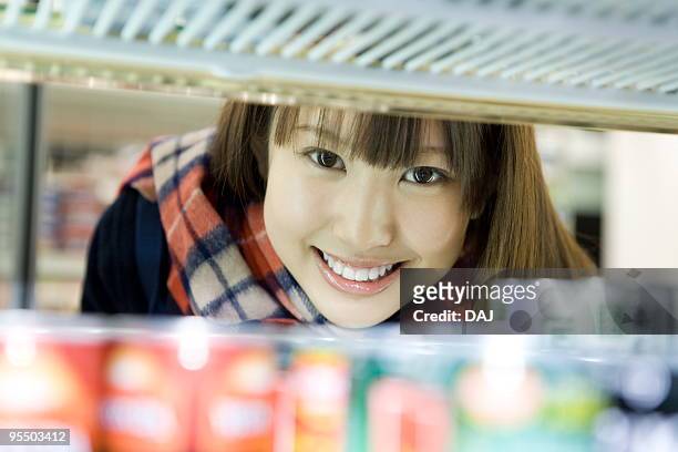 high school student shopping at convenience store - itabashi ward stock pictures, royalty-free photos & images