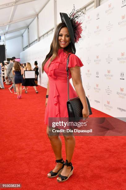 Professional boxer Laila Ali attends Kentucky Derby 144 on May 5, 2018 in Louisville, Kentucky.