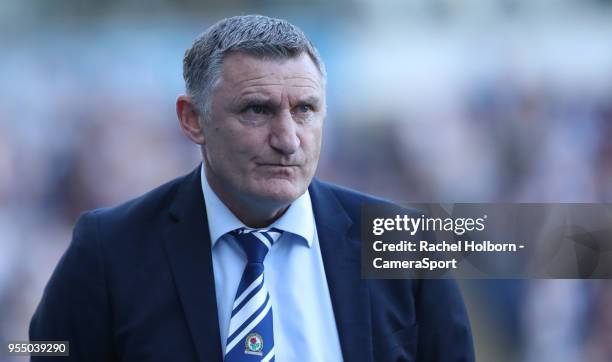 Blackburn Rovers Manager Tony Mowbrayduring the Sky Bet League One match between Blackburn Rovers and Oxford United at Ewood Park on May 5, 2018 in...