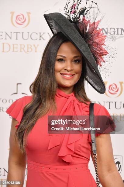 Professional boxer Laila Ali attends Kentucky Derby 144 on May 5, 2018 in Louisville, Kentucky.