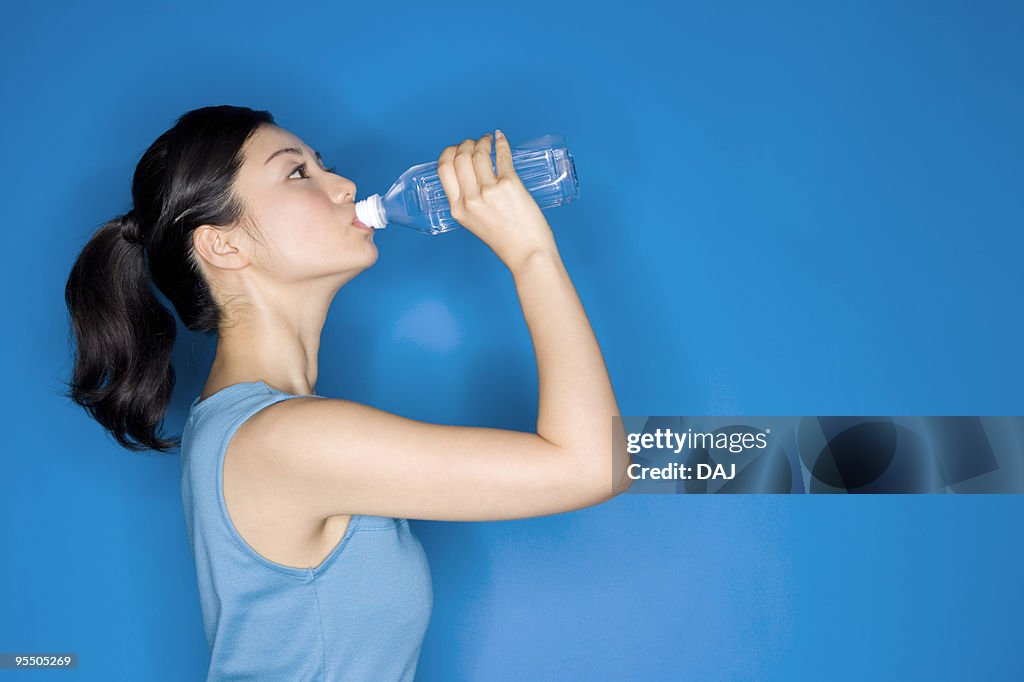 Woman drinking water