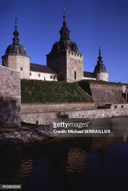 Le château de Kalmar, en juillet 1974, Suède.