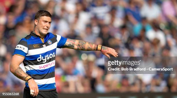 Bath Rugby's Matt Banahan during the Aviva Premiership match between Bath Rugby and London Irish at Recreation Ground on May 5, 2018 in Bath, England.