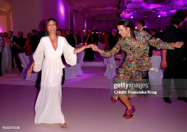 Nazan Eckes and Jorge Gonzalez during the Rosenball charity event at Hotel Intercontinental on May 5, 2018 in Berlin, Germany.