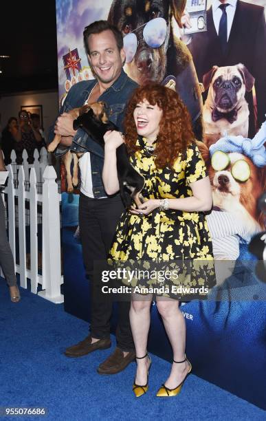 Actor Will Arnett and actress Natasha Lyonne arrive at the premiere of Global Road Entertainment's "Show Dogs" at the TCL Chinese 6 Theatres on May...