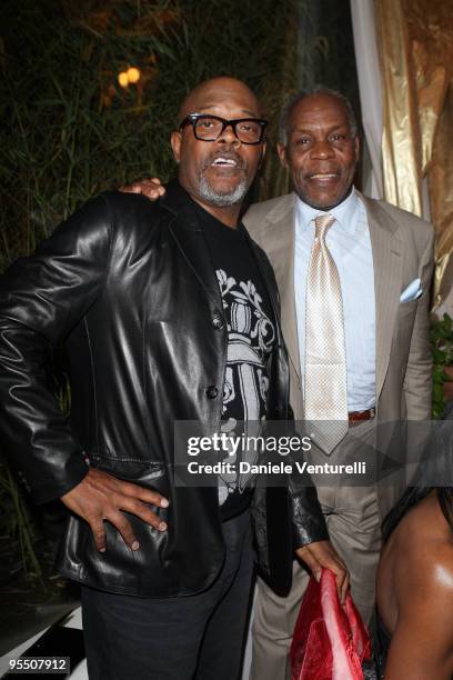 Samuel L. Jackson and Danny Glover attend the fourth day of the 14th Annual Capri Hollywood International Film Festival on December 30, 2009 in...