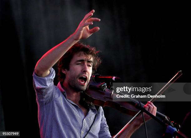 Andrew Bird performs on day three of The Falls Festival 2009 held in Otway rainforest on December 31, 2009 in Lorne, Australia.