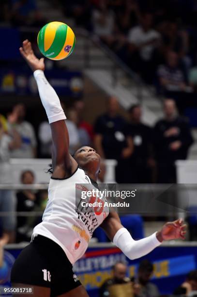 Volei Alba Blaj's Ana Cleger in action during Semifinal match between CS Volei Alba Blaj and Galatasaray within the CEV Volleyball Champions League...