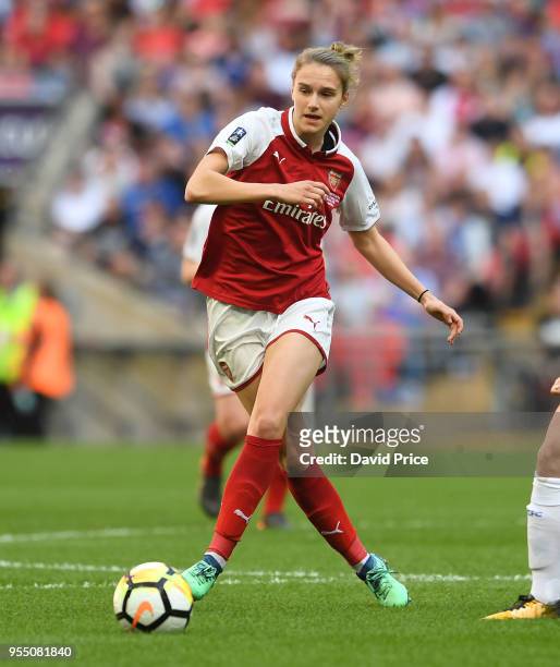Vivianne Miedema of Arsenal during the match between Arsenal Women and Chelsea Ladies at Wembley Stadium on May 5, 2018 in London, England.