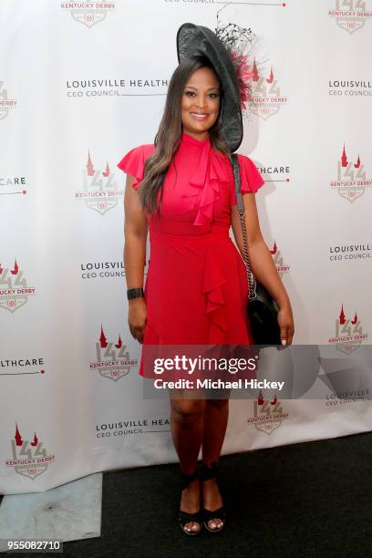 Professional boxer Laila Ali attends Kentucky Derby 144 on May 5, 2018 in Louisville, Kentucky.