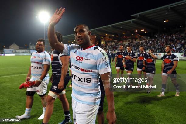 Josevata Taliga Rokocoko of Racing 92 during the French Top 14 match between Racing 92 and SU Agen on May 5, 2018 in Vannes, France.