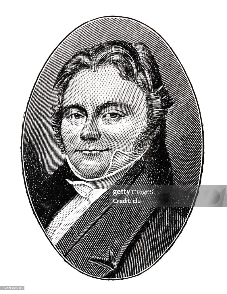 Porträtt av Jöns Jakob Berzelius, svensk kemist, 1779-1848