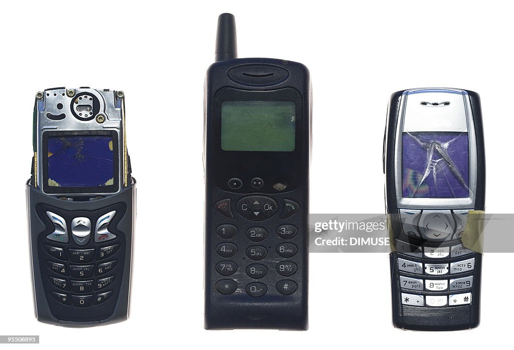 Broken mobile phones