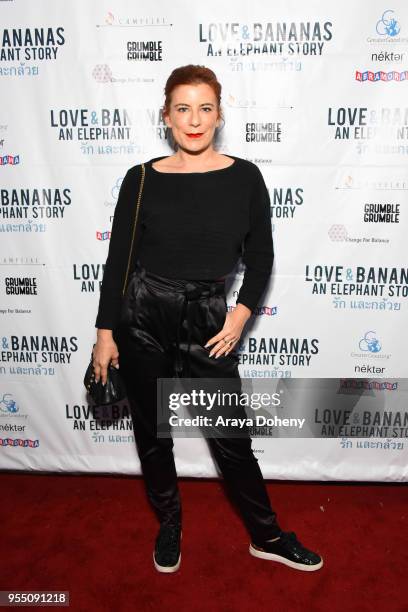 Michelle Pesce attends the Love & Bananas: An Elephant Story Los Angeles premiere at Laemmle Music Hall on May 4, 2018 in Beverly Hills, California.