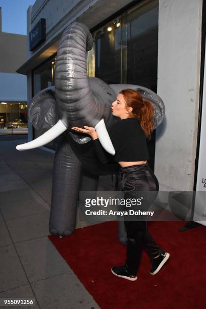 Michelle Pesce attends the Love & Bananas: An Elephant Story Los Angeles premiere at Laemmle Music Hall on May 4, 2018 in Beverly Hills, California.